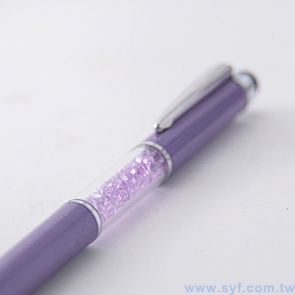 水晶電容觸控筆-金屬廣告禮品筆-多功能觸控廣告原子筆-兩種款式可選-採購批發贈品筆-8100-5